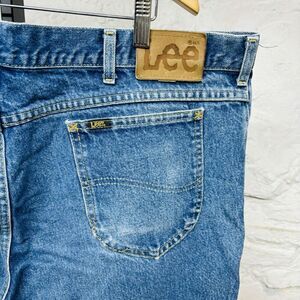 Vtg 70s Lee Riders Jeans Talon 42 Zip Faded Distressed Workwear Union Made USA